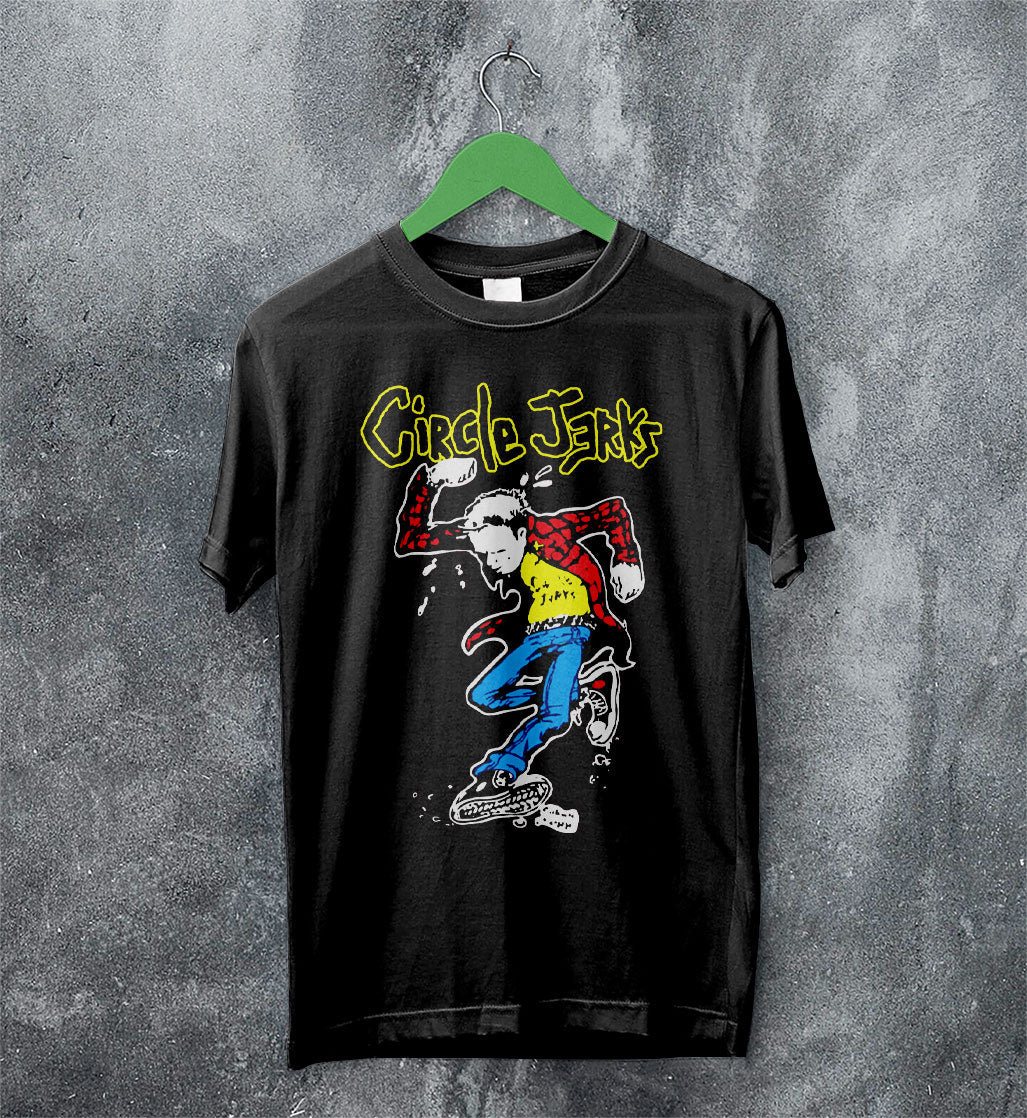 Circle Jerks Graphic Logo T Shirt Circle Jerks Shirt Music Shirt
