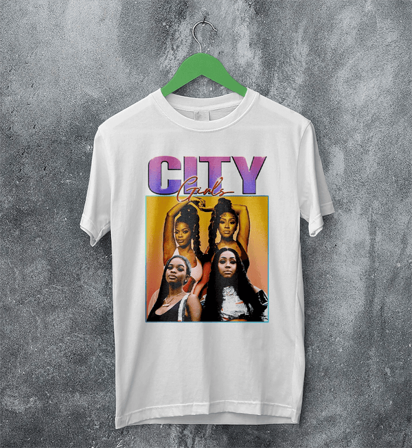City Girls Bootleg T-Shirt Hip Hop City Girls Shirt Female Rap Music Tee - White - WorldWideShirt