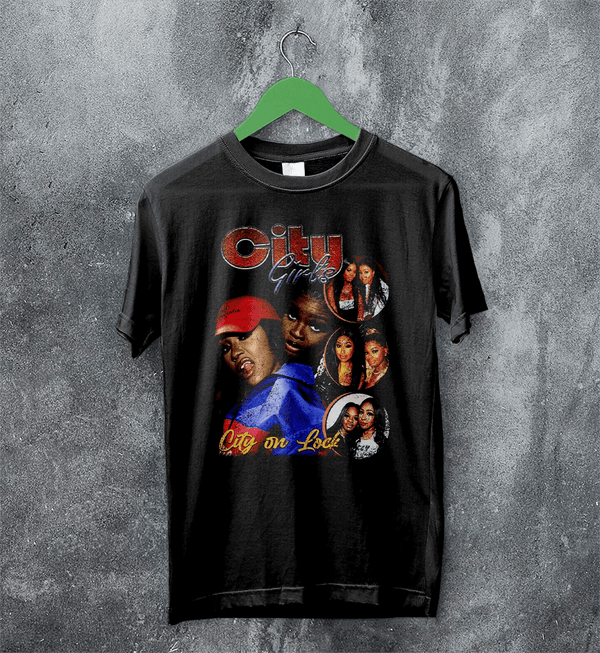 City Girls City On Lock T-Shirt Hip Hop City Girls Shirt Music Bootleg Tee - Black - WorldWideShirt