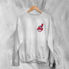 Cleveland Guardians Sweatshirt Indian Chief Logo Printed Pocket Sweater Baseball Team Merch - WorldWideShirt