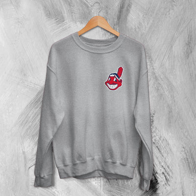 Cleveland Guardians Sweatshirt Indian Chief Logo Printed Pocket Sweater Baseball Team Merch - WorldWideShirt