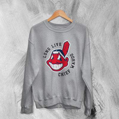 Cleveland Guardians Sweatshirt Long Live Chief Sweater Baseball Team Shirt - WorldWideShirt