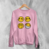 Cowboy Bebop Sweatshirt Expression Emoticon Space Sweater Cyberpunk Anime - WorldWideShirt