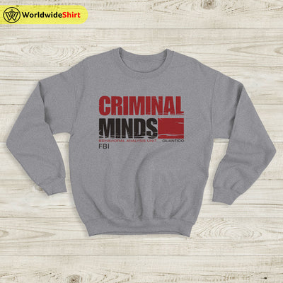 Criminal Minds Logo Sweatshirt Criminal Minds Shirt TV Show Shirt - WorldWideShirt