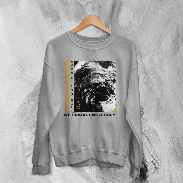 Currents Album Sweatshirt The Way is Ends Currents Shirt Metalcore Band Crewneck - Sport Grey - WorldWideShirt