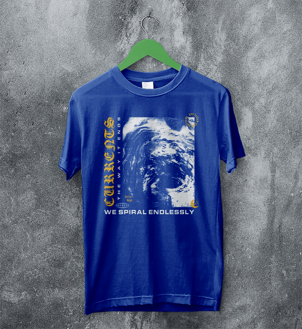 Currents Album T-Shirt The Way is Ends Currents Shirt Metalcore Band Tee - Royal Blue - WorldWideShirt