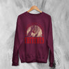 Currents Band Sweatshirt It Only Gets Darker Shirt Currents Music Crewneck - Red Maroon - WorldWideShirt