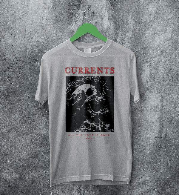 Currents Love Is Gone T-Shirt Currents Shirt Metalcore Band Concert Tee - Sport Grey - WorldWideShirt