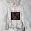 Currents Sweatshirt Metalcore Currents Band Shirt Punk Skull Rose Crewneck - White - WorldWideShirt