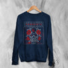 Currents Sweatshirt Metalcore Currents Band Shirt Punk Skull Rose Crewneck - Navy Blue - WorldWideShirt