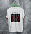 Currents T-Shirt Metalcore Currents Band Shirt Punk Skull Rose Tee - White - WorldWideShirt
