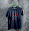 Currents T-Shirt Metalcore Currents Band Shirt Punk Skull Rose Tee - Navy Blue - WorldWideShirt