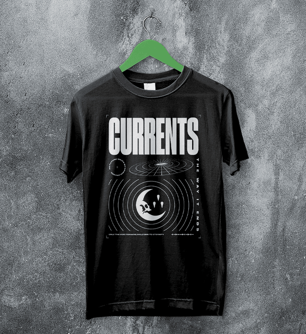 Currents The Way is Ends T-Shirt Currents Shirt Metalcore Band Concert Tee - Black - WorldWideShirt