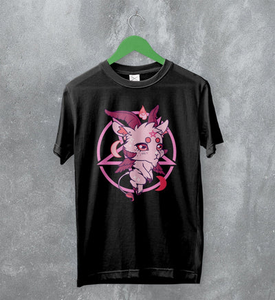 Cute Baphomet T-Shirt Kawaii Pink Baphomet Shirt Y2K Merch - WorldWideShirt