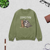 Cute Jimothy Swetshirt Raccoon Lover Shirt Wild Animals Crewneck - Military Green - WorldWideShirt
