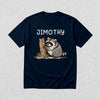 Cute Jimothy T-Shirt Raccoon Lover Shirt Wild Animals Tee - Navy Blue - WorldWideShirt