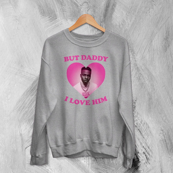 DaBaby Lover Sweatshirt HipHop Love DaBaby Shirt Baby Rapper Music Crewneck - Sport Grey - WorldWideShirt