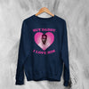 DaBaby Lover Sweatshirt HipHop Love DaBaby Shirt Baby Rapper Music Crewneck - Navy Blue - WorldWideShirt