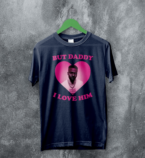 DaBaby Lover T-Shirt HipHop Love DaBaby Shirt Baby Rapper Music Tee - Navy Blue - WorldWideShirt