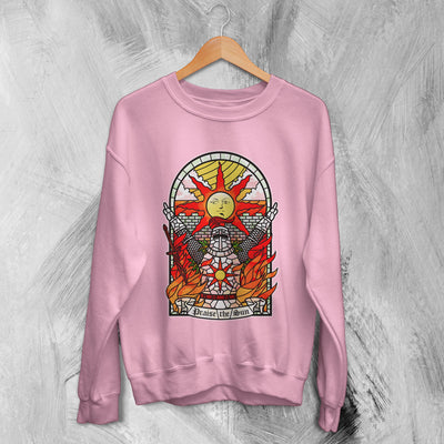 Dark Souls Sweatshirt Praise The Sun Shirt Iconic Game Sweater - WorldWideShirt