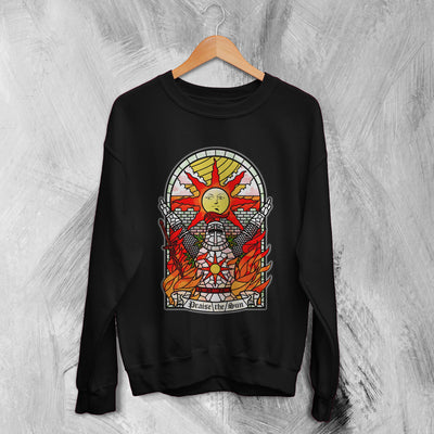 Dark Souls Sweatshirt Praise The Sun Shirt Iconic Game Sweater - WorldWideShirt