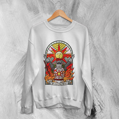 Dark Souls Sweatshirt Praise The Sun Shirt Iconic Game Sweater - WorldWideShirt