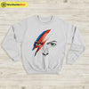 David Bowie Eyes and Tattoo Sweatshirt David Bowie Shirt Music Shirt - WorldWideShirt