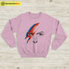 David Bowie Eyes and Tattoo Sweatshirt David Bowie Shirt Music Shirt - WorldWideShirt