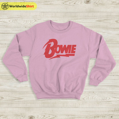 David Bowie Logo Sweatshirt David Bowie Shirt Music Shirt - WorldWideShirt