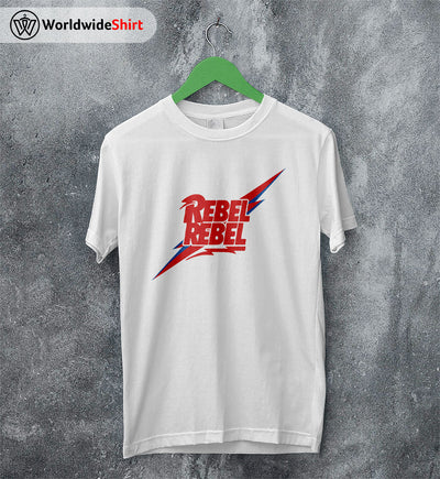 David Bowie REBEL T Shirt David Bowie Shirt Music Shirt - WorldWideShirt