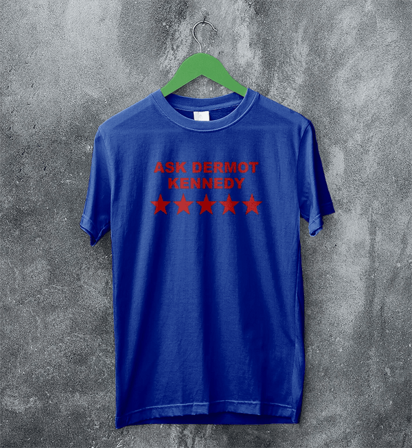 Dermot Kennedy Fans T-Shirt Pop Ask Dermot Kennedy Shirt Irish Singer Tee - Royal Blue - WorldWideShirt