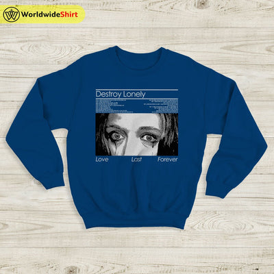 Destroy Lonely X Ken Carson Tour Sweatshirt Destroy Lonely Shirt Rapper Shirt - WorldWideShirt