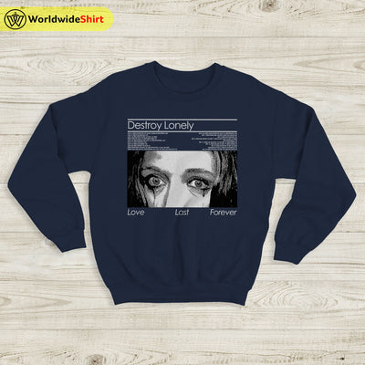 Destroy Lonely X Ken Carson Tour Sweatshirt Destroy Lonely Shirt Rapper Shirt - WorldWideShirt