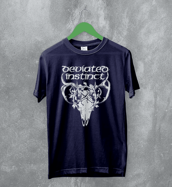 Deviated Instinct Sanctuary of Slaves T-Shirt Metal Music Deviated Instinct Shirt - Navy Blue - WorldWideShirt