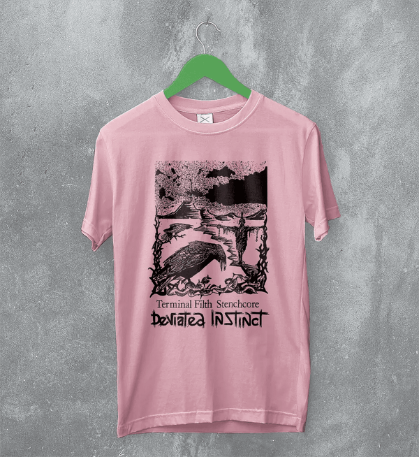 Deviated Instinct Terminal Filth Stenchcore T-Shirt Metal Music Deviated Instinct Shirt - Light Pink - WorldWideShirt