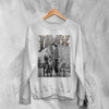 DMX Sweatshirt Rapper DMX Dog Shirt NYC Rap Legend Music Crewneck - White - WorldWideShirt