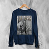 DMX Sweatshirt Rapper DMX Dog Shirt NYC Rap Legend Music Crewneck - Navy Blue - WorldWideShirt