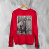 DMX Sweatshirt Rapper DMX Dog Shirt NYC Rap Legend Music Crewneck - Red - WorldWideShirt