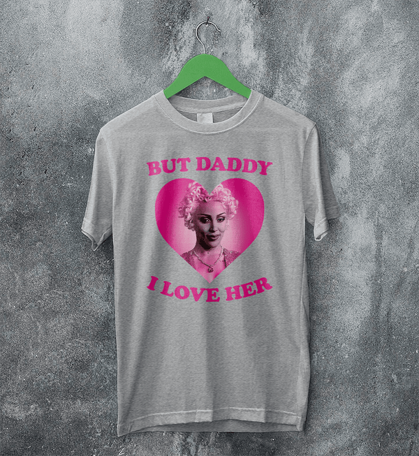Doja Cat T-Shirt Rap Doja Cat Lover Shirt Doja Daddy I Love Her Rapper Tee - Sport Grey - WorldWideShirt
