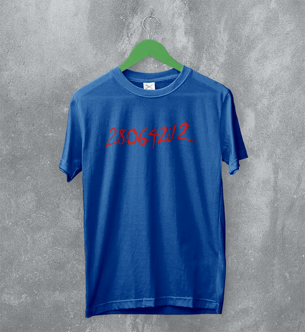 Donnie Darko T-Shirt Countdown Time Shirt 28:06:42:12 Donnie Movie Tee - Royal Blue - WorldWideShirt