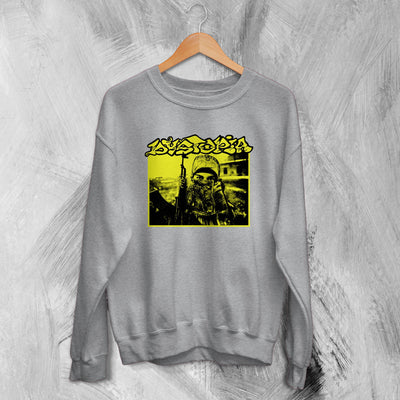 Dystopia Sweatshirt Self Titled Sweater Crust Punk Metal Graphic Shirt - WorldWideShirt