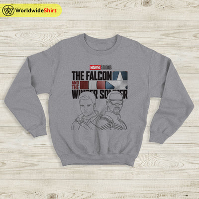 Falcon and the Winter Soldier Line Sweatshirt The Avengers Shirt Movie Shirt - WorldWideShirt