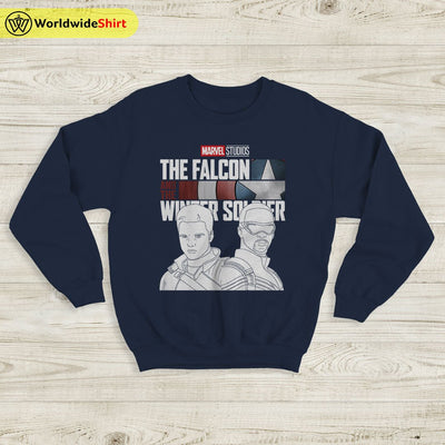 Falcon and the Winter Soldier Line Sweatshirt The Avengers Shirt Movie Shirt - WorldWideShirt