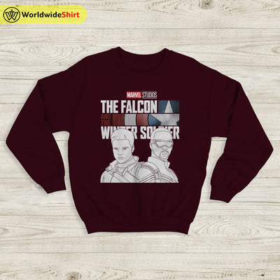 Falcon and the Winter Soldier Line Sweatshirt The Avengers Shirt Movie Shirt - WorldWideShirt