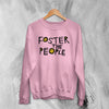 Foster The People Logo Sweatshirt Vintage Alternative Rock Band Sweater - WorldWideShirt