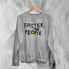 Foster The People Logo Sweatshirt Vintage Alternative Rock Band Sweater - WorldWideShirt