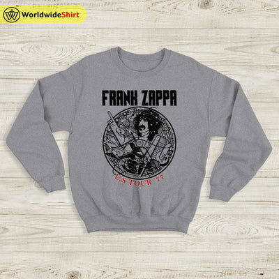 Frank Zappa US Tour 77' Sweatshirt Frank Zappa Shirt Music Shirt - WorldWideShirt