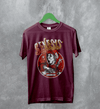 Genesis Band T-Shirt Tour Concert Genesis Shirt Scremo Dinner Tee - Red Maroon - WorldWideShirt