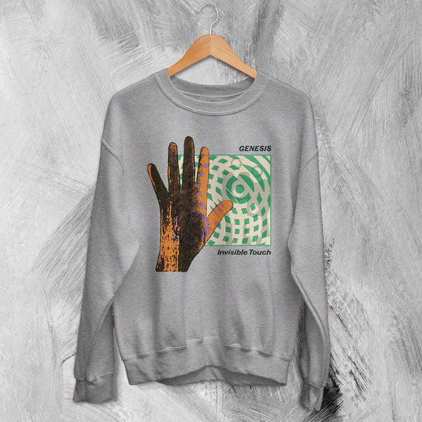 Genesis Invisible Touch Sweatshirt Rock Genesis Shirt 90s Album Music Crewneck - Sport Grey - WorldWideShirt