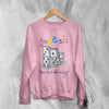 Genesis Tour Sweatshirt The Last Domino Genesis Shirt Concert Music Crewneck - Light Pink - WorldWideShirt
